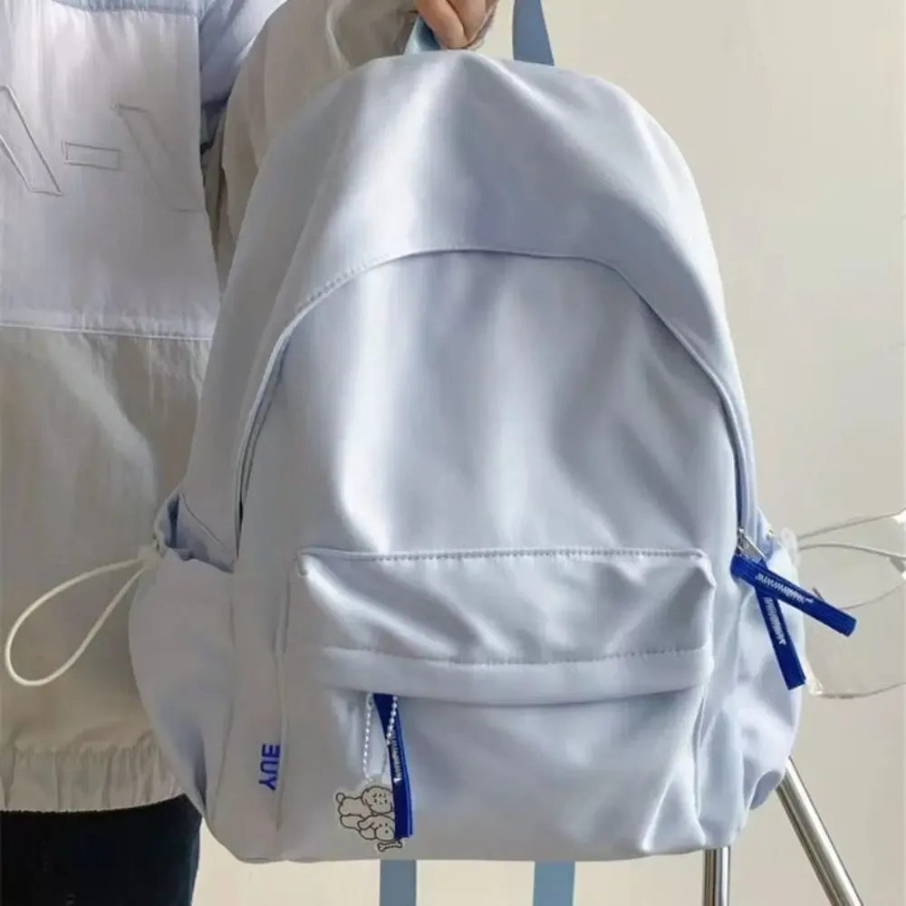 grande capacité décontracté mode sac à dos ultra-léger école ordinateur portable sac à dos fermeture éclair simple mignon étudiant sac d'école pour filles garçons