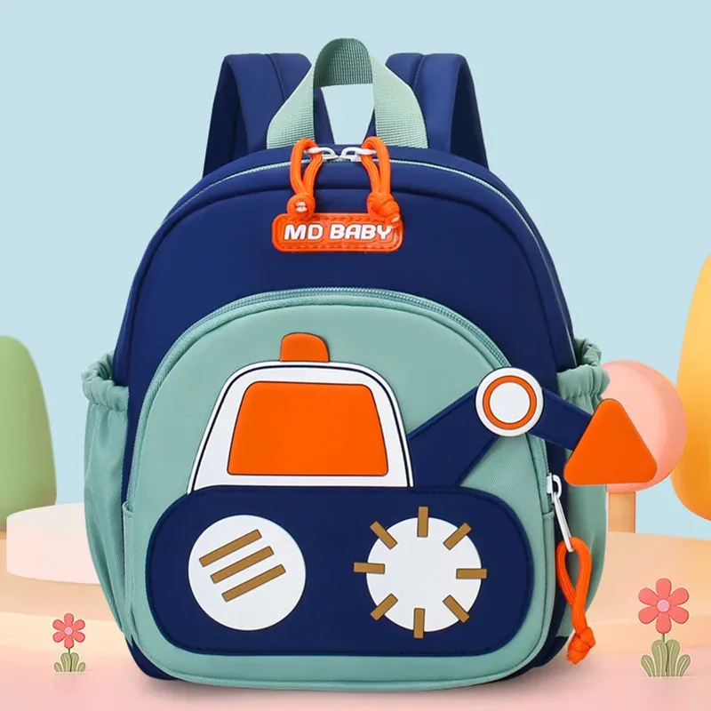 sac à dos pour enfants, pour garçons et filles, école maternelle, camion de construction mignon, design de voiture, sac à dos décontracté tendance