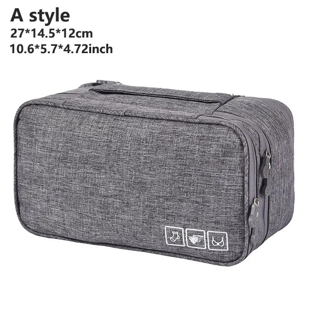 sac de rangement portable multi-couches pour lingerie de voyage pour femmes, organiseur de sous-vêtements, pochette étanche compartimentée pour chaussettes et soutiens-gorge, étui de voyage