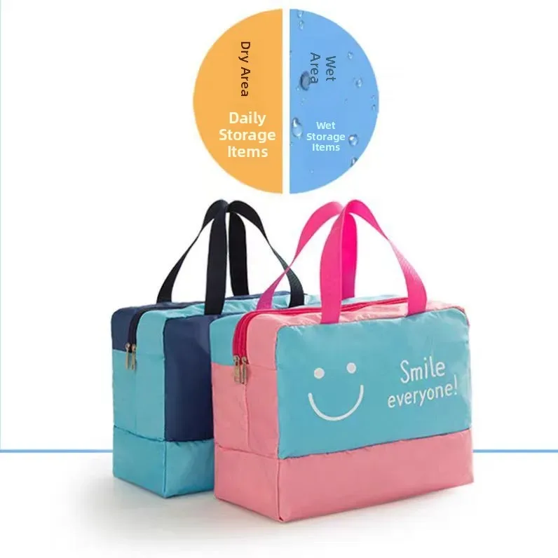 sac de voyage de grande capacité, sac de rangement pour maillot de bain, sac à main, sac de plage, sac de séparation sec et humide pour voyage et natation
