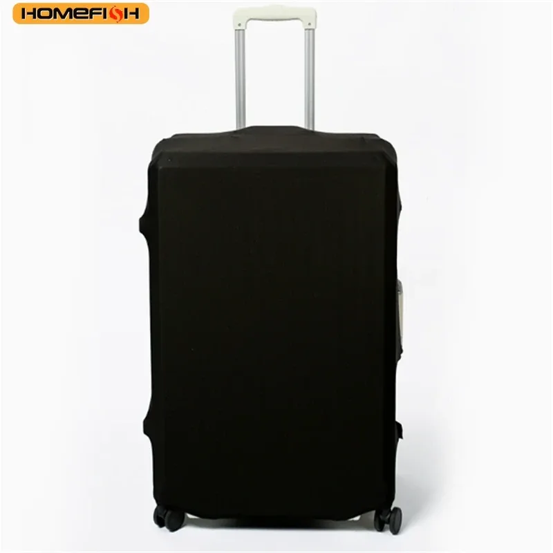 HOMEFISH Housse de protection élastique anti-poussière pour bagages, Couverture universelle de couleur unie pour valise de voyage