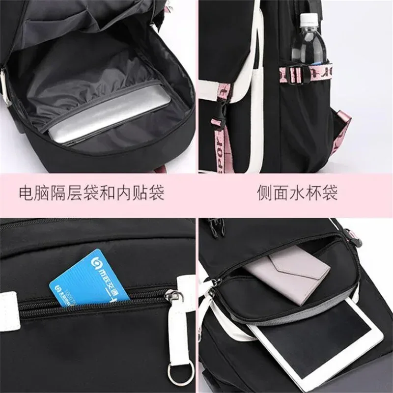 anime démon slayer tokitou muichirou sac à dos adolescents cartable usb pochette d'ordinateur hommes femmes sac à dos voyage sac à bandoulière