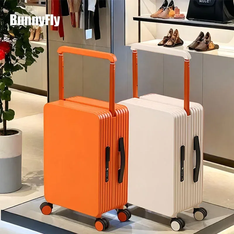 bunnyfly bagages tendance large chariot spinner extérieur grande capacité valise de voyage bagages roue universelle valise à main