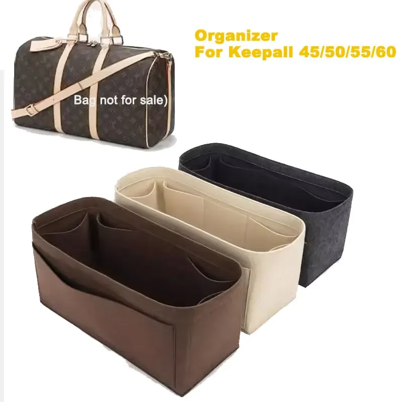 Convient pour Keepall pochette de doublure intérieure 45 50 55 60 rangement et organisation de bagages de voyage garder Shaper, insertion d'organisateur de sac à main