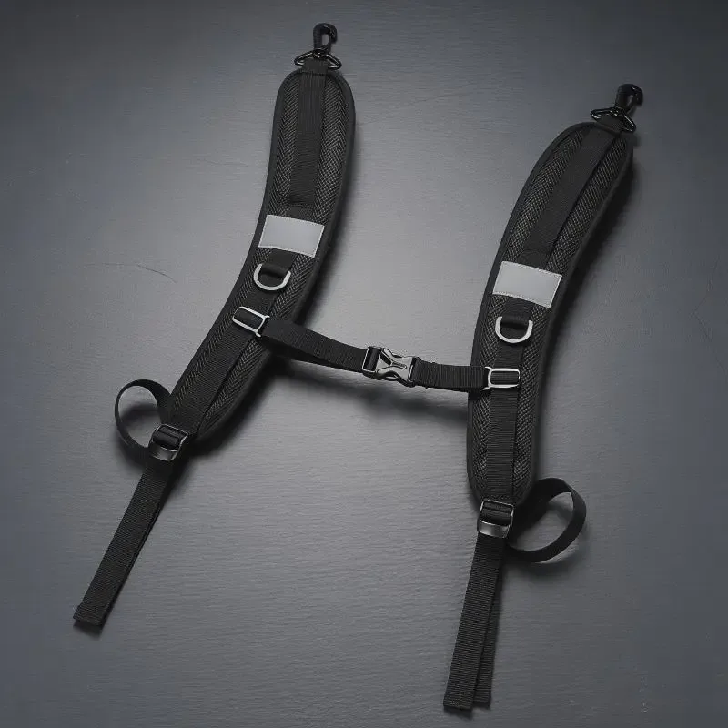 Sangles de remplacement rembourrées antidérapantes pour sacs à dos, sangles réglables et durables pour sacs à dos d'ordinateur portable, camping, randonnée, usage quotidien et décontracté