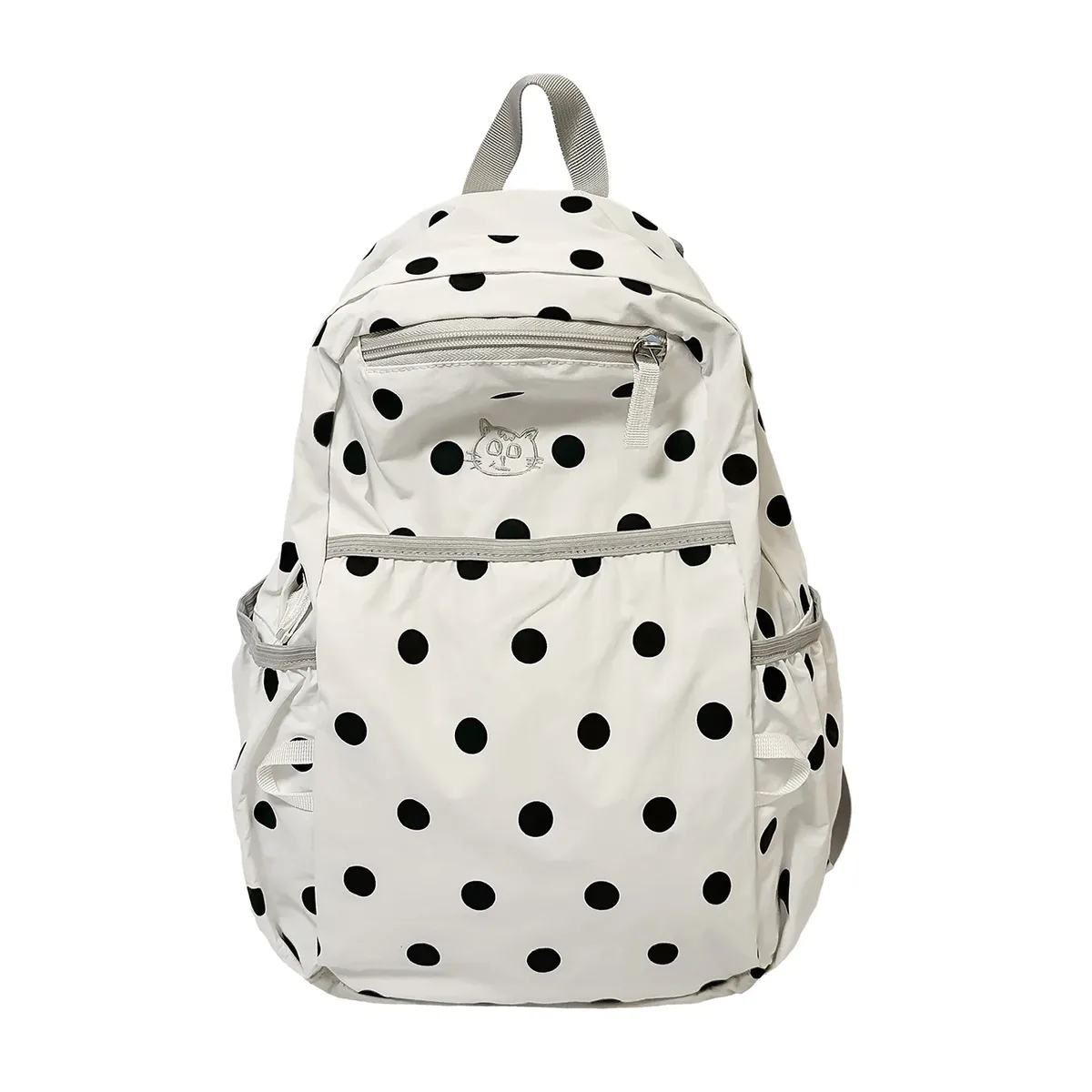 sac à dos à pois pour femmes, sacs à dos de voyage en nylon pour dames, sacs d'école de grande capacité pour adolescentes, sacs à bandoulière de créateur