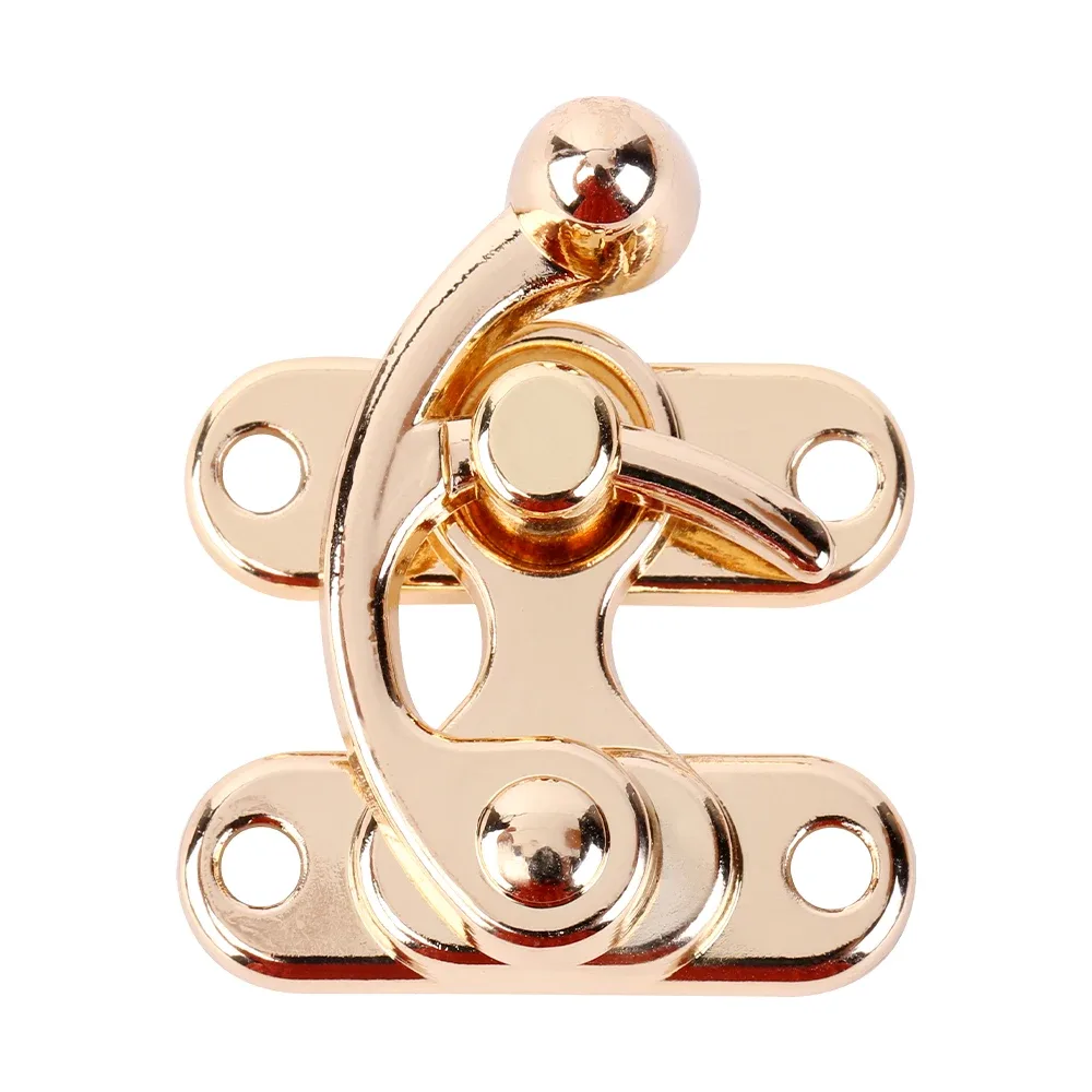 3.8cm bijoux poitrine cadeau vin boîte en bois étui bascule loquet en cuir sac à main valise moraillon crochet serrure fermeture pour femmes sacs