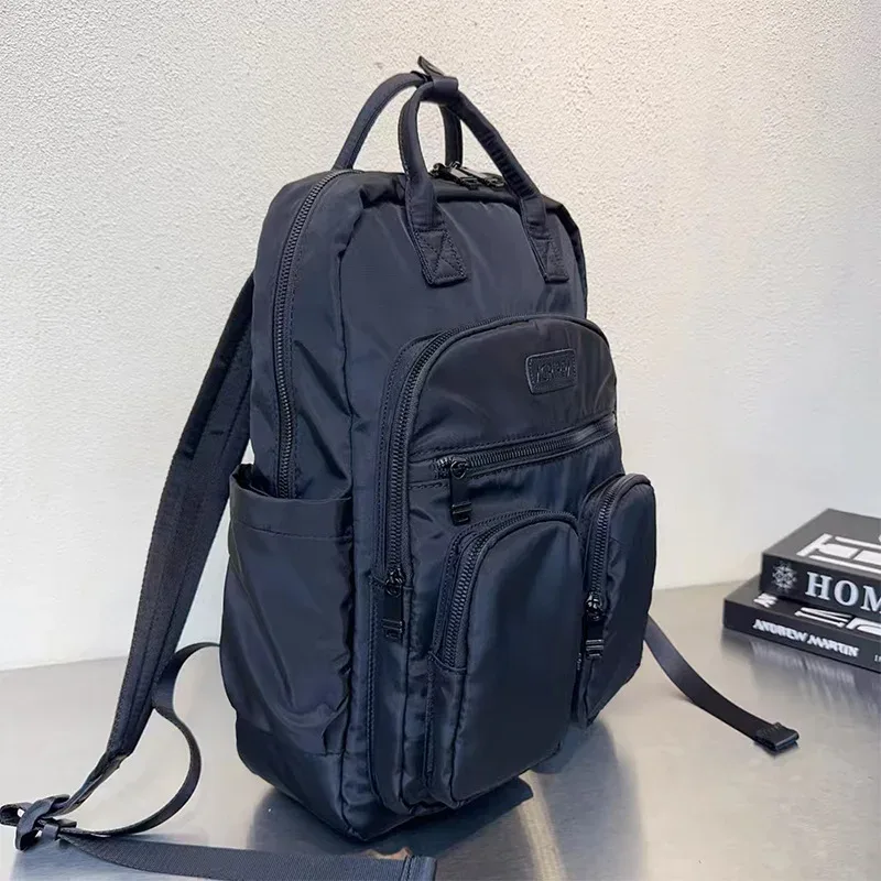 Sac à dos en nylon de grande capacité, sac à dos de voyage multi-compartiments avec poignée pour les trajets quotidiens, l'école et les activités de plein air
