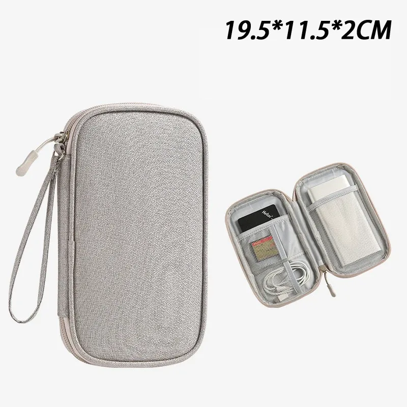 sac de rangement pour câbles usb, sac de rangement portable multifonctionnel pour chargeur et téléphone portable
