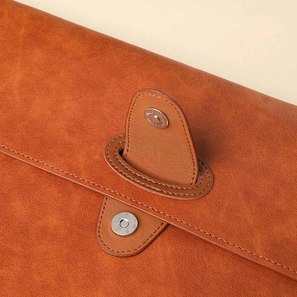 nom personnalisé : sac de classement a4, en cuir, sac de rangement épais et imperméable, sac de bureau, sac à factures