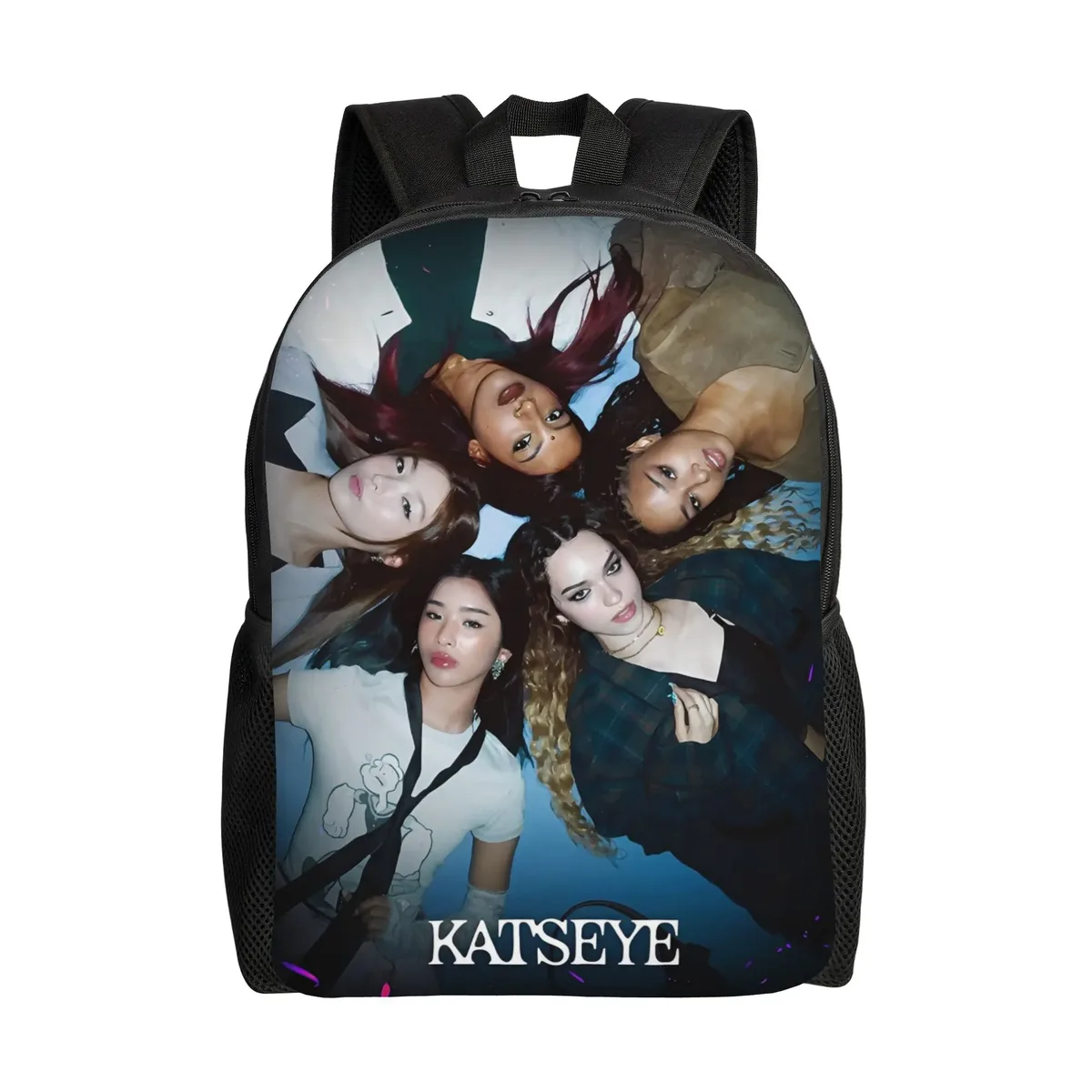 sac à dos katseye kpop pour hommes, femmes, adolescents, lycéens, sac à dos d'affaires, sacs en toile pour l'université, durables