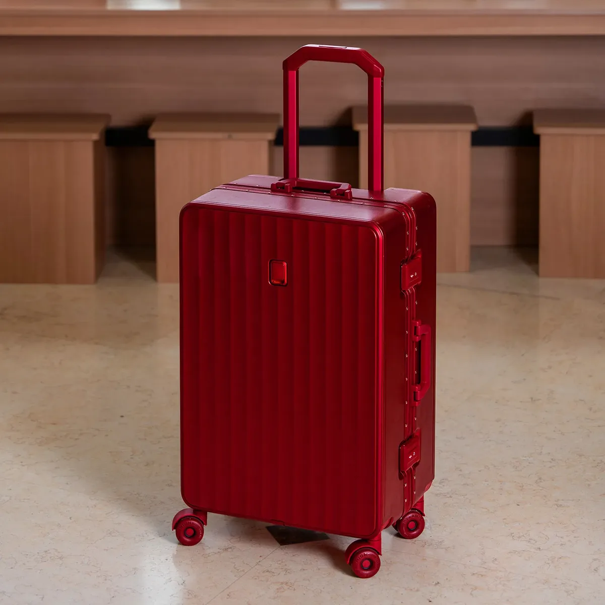 valise à cadre en aluminium colenara, robuste et durable, boîte de transport 20"22"24"26"28 pouces, grande capacité, valise à roulettes, valise de voyage