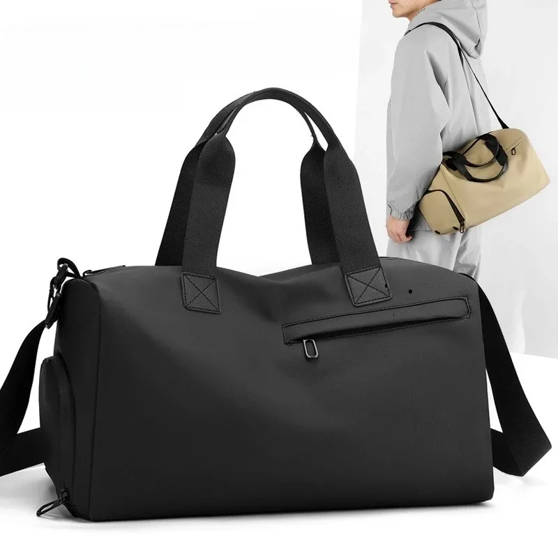 Sacs de voyage Oxford à grande capacité avec fermeture éclair, sacs de sport solides, sacs de fitness en tissu épaissi, sacs de sport imperméables de grande capacité