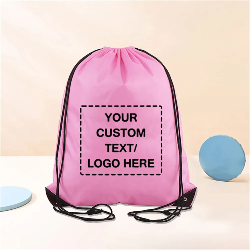 sacs à dos personnalisés à cordon de serrage, sacs de rangement pour sac à dos de sport, pour l'école, la gymnastique, le voyage, logo/texte/photo personnalisé