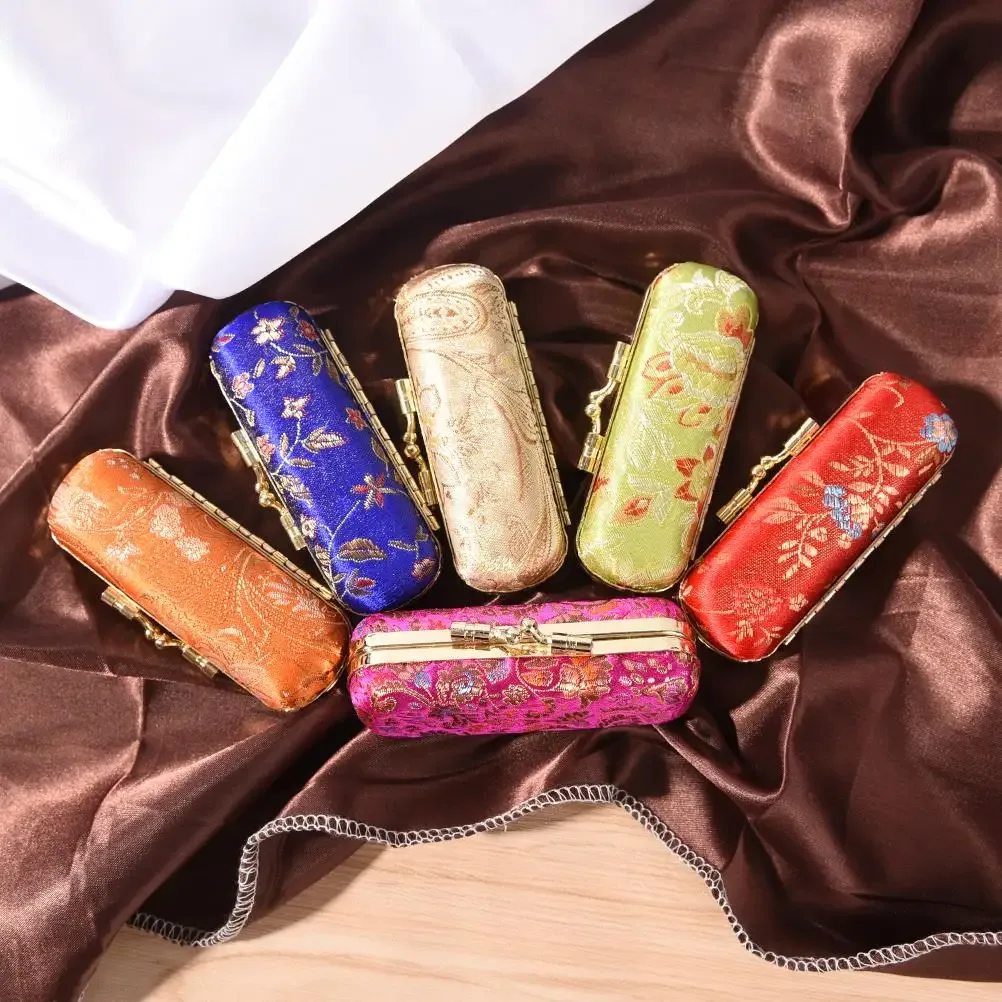 Boîte de rangement pour rouge à lèvres avec miroir pour femme, étui unique, sacs cosmétiques, maquillage, 1 pièce