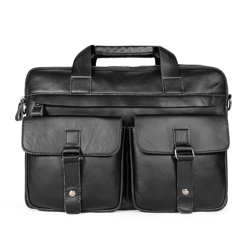 chaîne yir-sac à main en cuir group pour homme, sacoche de bureau pour ordinateur portable de 15.6 pouces, soutient des bombes