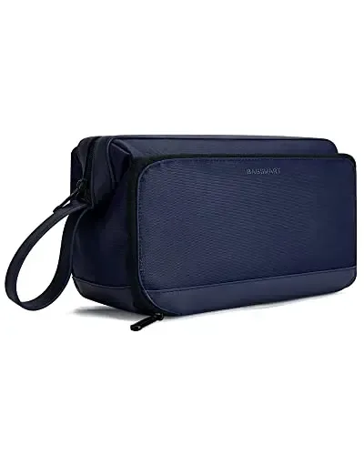 bagsmart-trousse de toilette pour homme, grande ouverture, voyage, eau, degré, rasage, hygiène, douche, essentiels de voyage