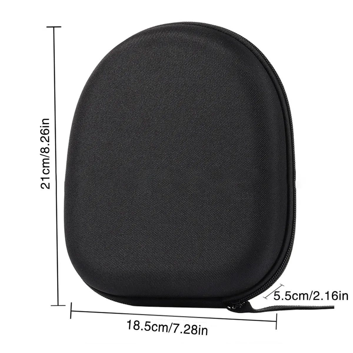 sac de rangement antichoc pour écouteurs avec fermeture éclair, étui de protection pour écouteurs supra-auriculaires et de studio, 1 pièce