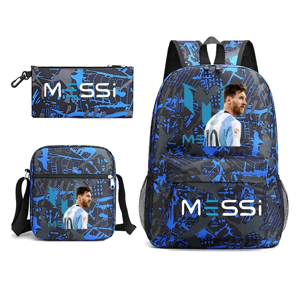 sac à dos imprimé messi, sac à dos de sport, de football, décontracté, pour femmes et hommes, sacs d'école pour ordinateur portable, sacs d'école harajuku, sacs de voyage pour femmes et hommes, mochilas