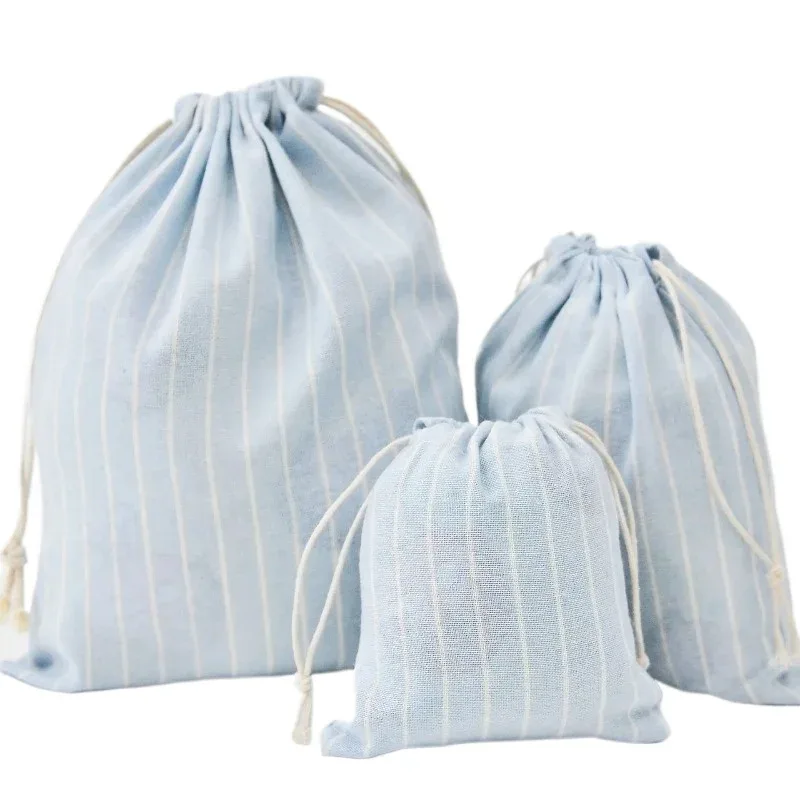 sacs en coton à cordon pour mariage, noël, cadeaux, emballage diy, petites pochettes à cordon, étuis de rangement anti-poussière pour la maison