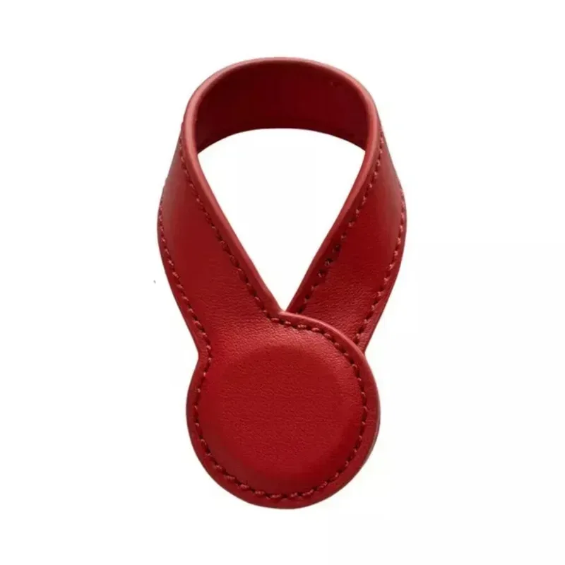 clip magnétique multifonctionnel en cuir pu, clip organisateur rond à aimant puissant, breloques pour sac de voyage, accessoires de bagages