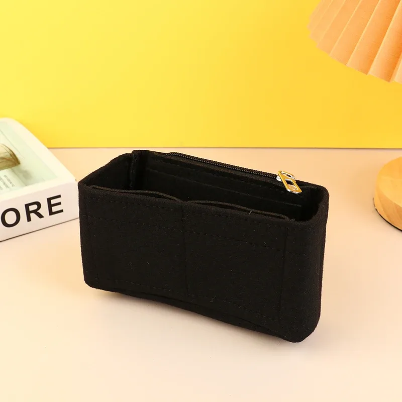 pochette intérieure en feutre pour sac à main, mini sac de rangement, doublure, insert de sac à main, vessie