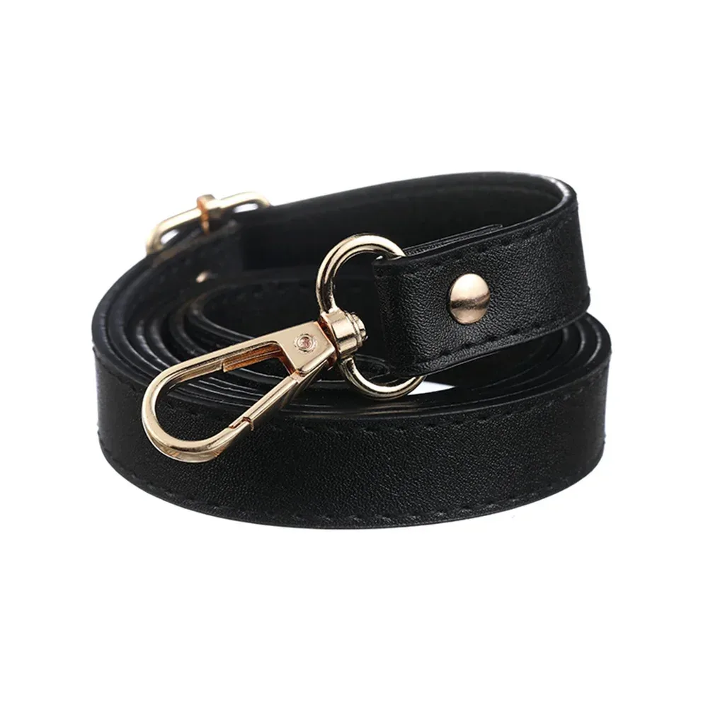 ceinture réglable double couche pour femme, sangles de sac à bandoulière, poignées de remplacement amovibles, cuir pu, environnement de sac à main avec structure dorée, 138cm