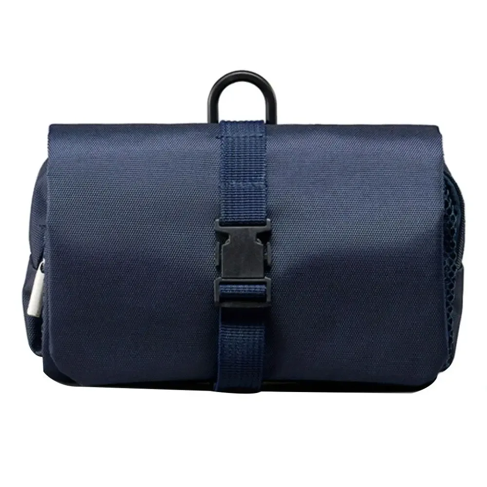 sac de toilette pliable avec crochet, multifonctionnel 3-en-1, sac de voyage grande capacité, sac de rangement cosmétique détachable