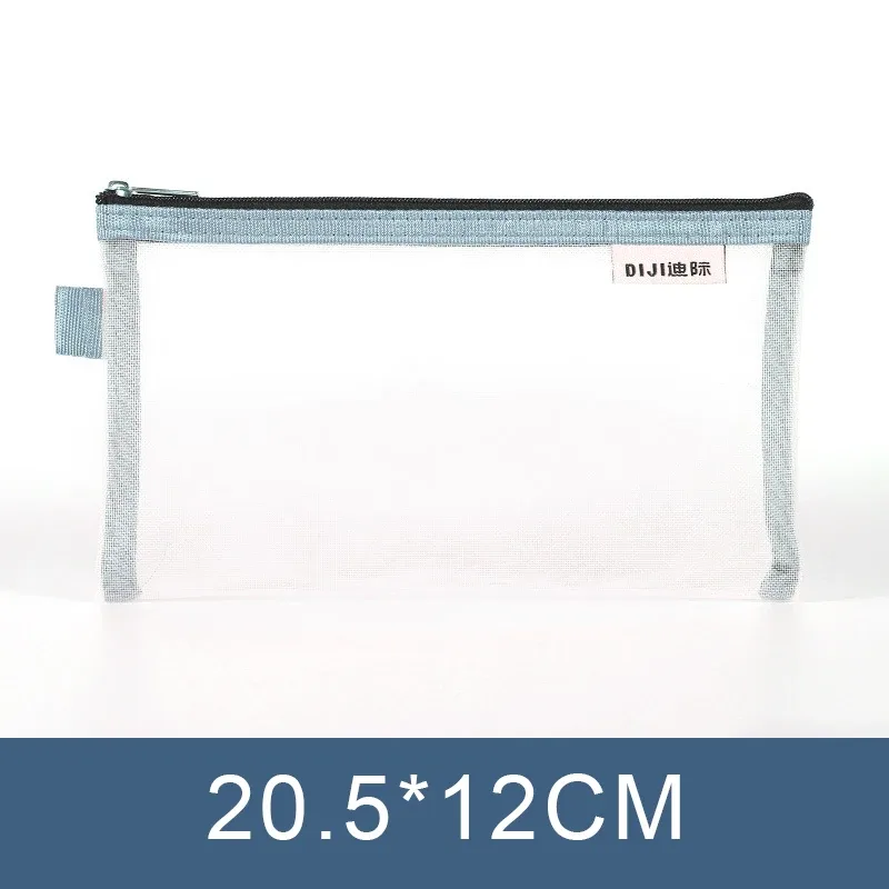 trousse de maquillage, sac à main d'école, étuis à crayons pour bureau, grande et petite trousse de toilette transparente en nylon pour étudiants