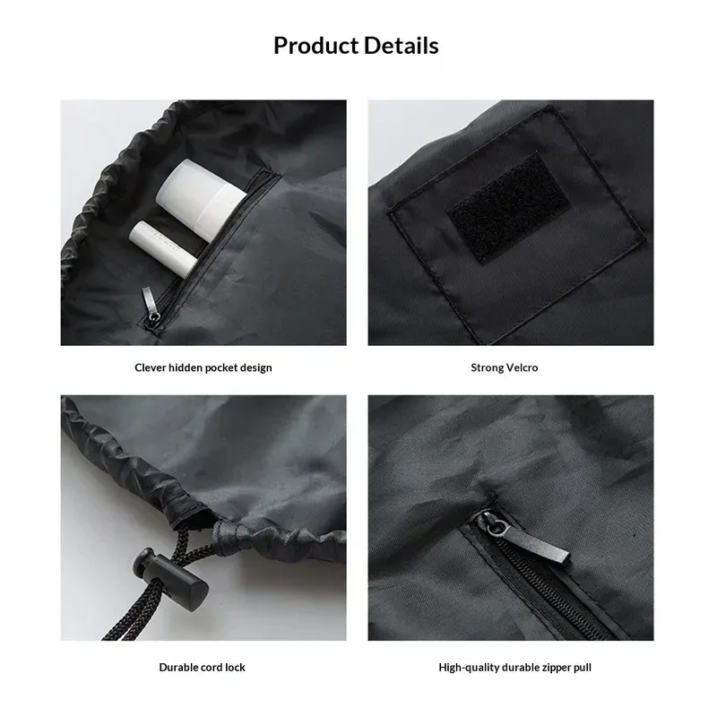 sac à cosmétiques à cordon de serrage pour femmes, pochette de rangement de maquillage de voyage portable et étanche, étui de rangement de beauté pour articles de toilette féminins