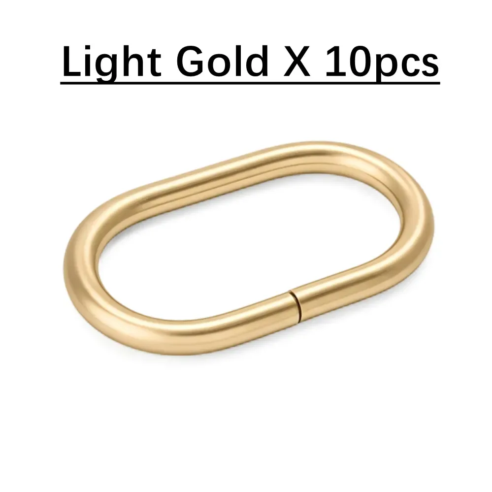 anneaux ovales en métal pour boucles de ceinture, 10 à 100 pièces, anneaux en o non soudés pour sac à dos, bracelet de montre, collier de chien, accessoires en sangle de cuir