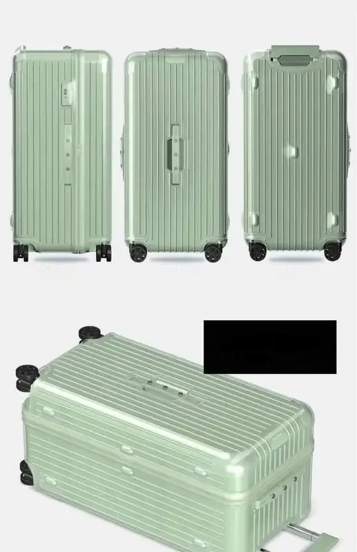 juste de bagage transparente rimowa, housse de protection, essential trunk plus, 31 po, 33 po