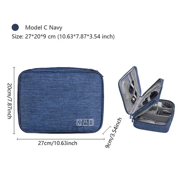 sac de rangement pour câbles de voyage, pochette de rangement numérique portable, sac de rangement étanche pour accessoires électroniques, sacs de rangement de câbles de voyage
