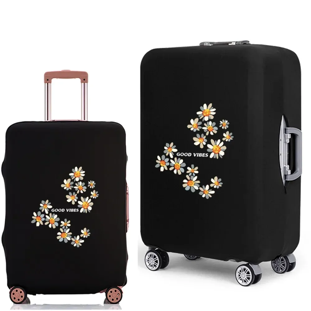 housse de protection pour valise à bagages, épaisse, élastique, anti-poussière, pour valise de 18 à 28 pouces, série daisy, accessoires de voyage