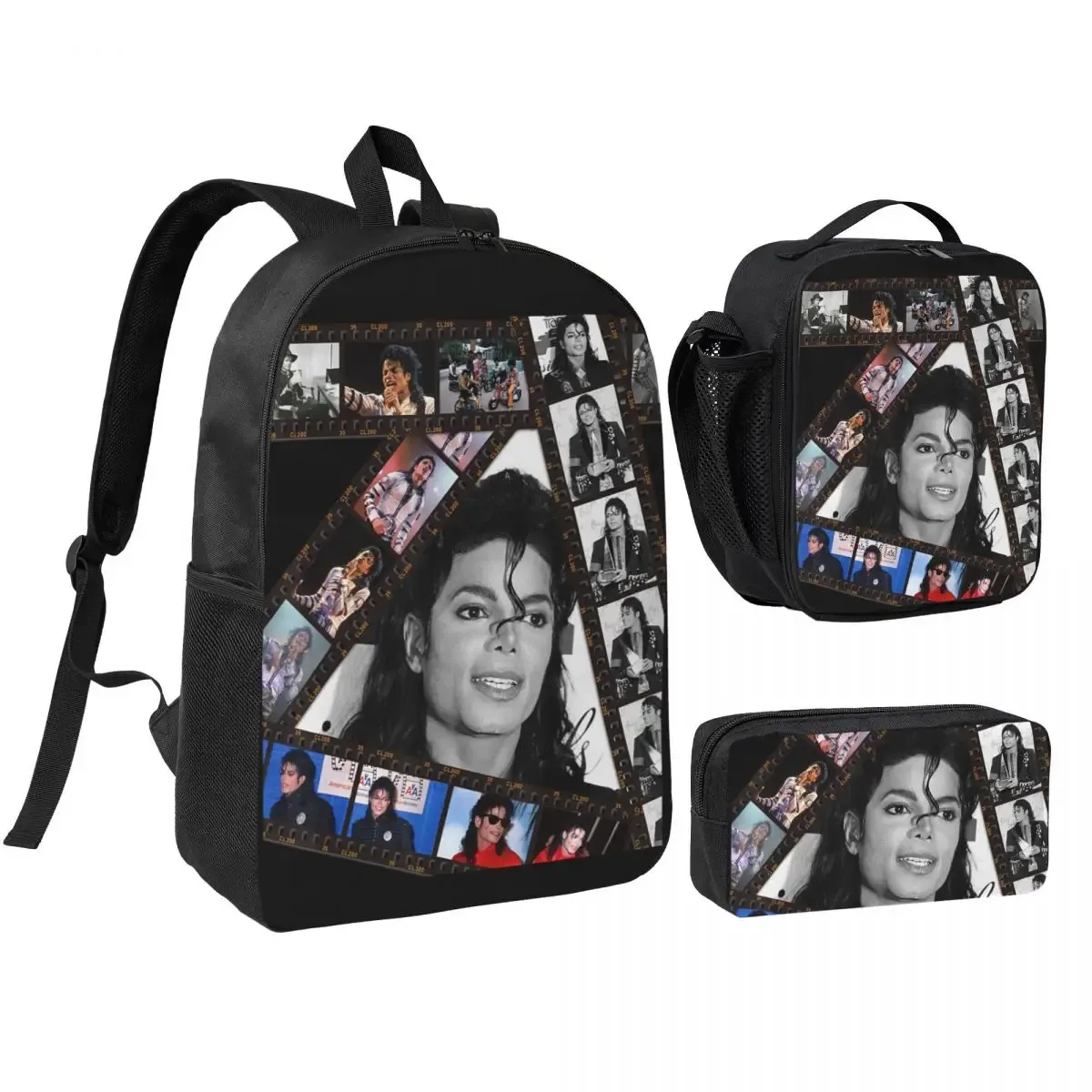 sac à dos 3 pièces/ensemble 261 mj dangerous tour pour étudiant, sac à bandoulière, sac à déjeuner, trousse à crayons
