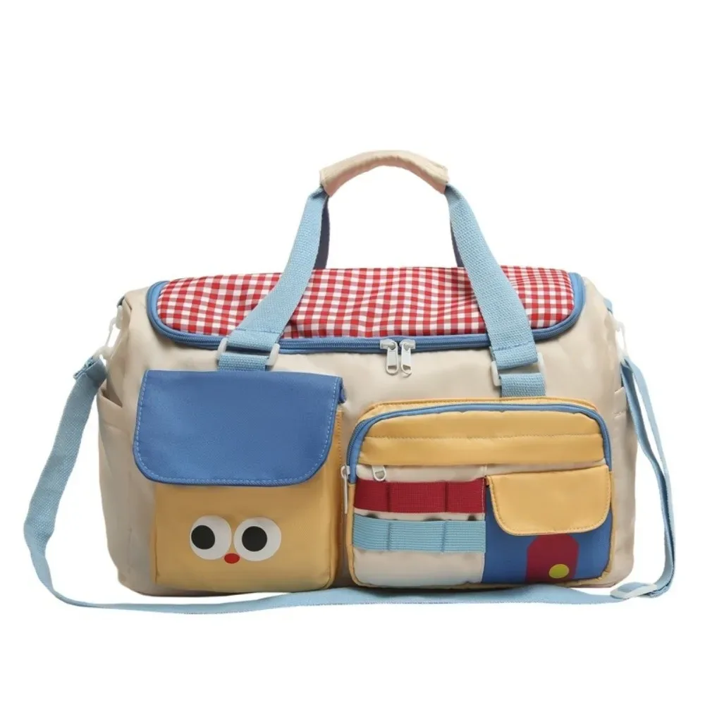 nouveau sac de voyage en tissu oxford, sac à main de maternité léger au design mignon, sac de transport de grande capacité pour voyage de week-end