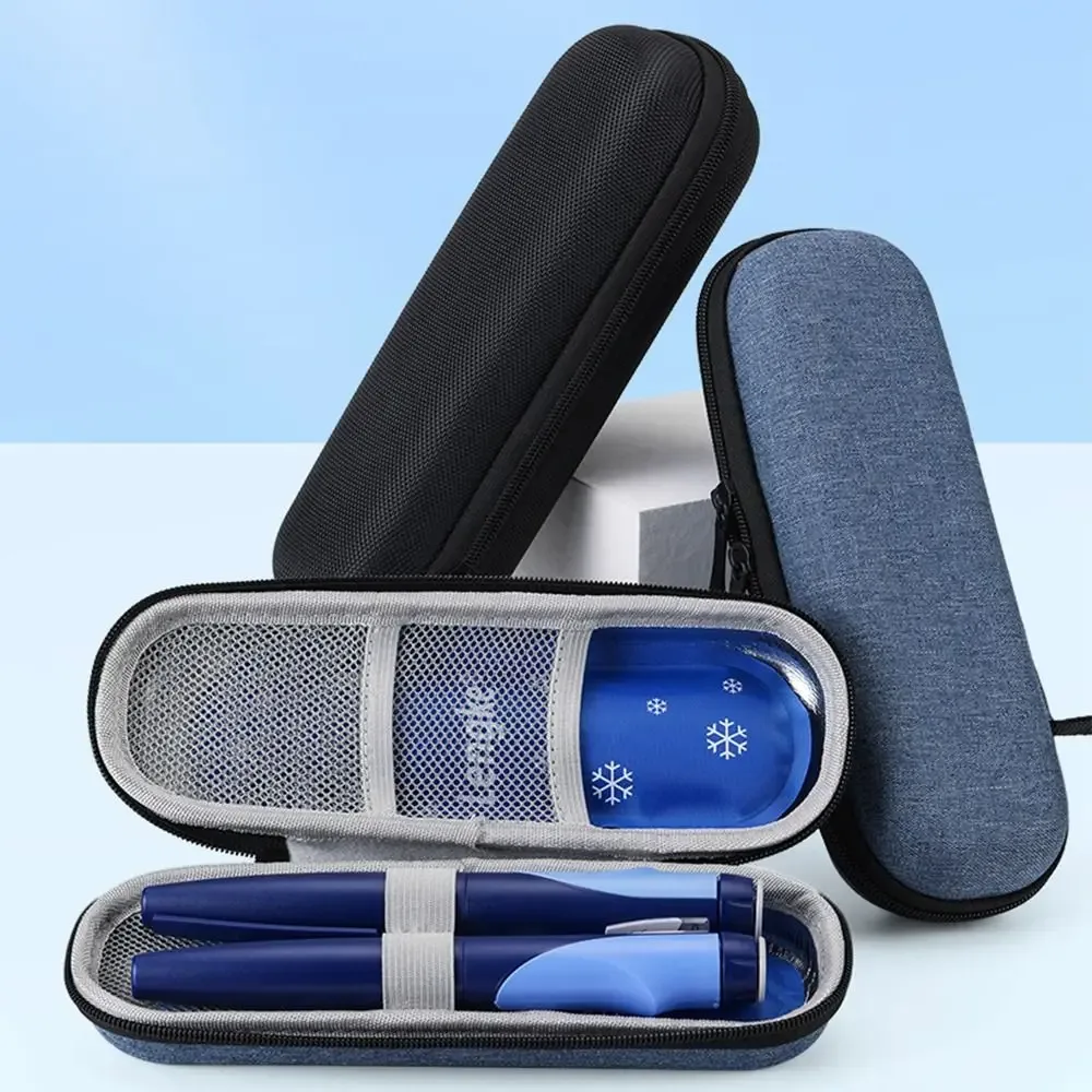 Sac de voyage isotherme pour insuline, sans gel, avec protection pour pilules, en tissu Oxford, pour diabétiques, pour la maison et les voyages