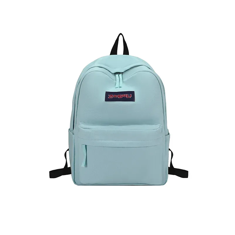 sac à dos de voyage décontracté pour l'extérieur, léger, résistant à l'usure, grande capacité, sac à double bandoulière, style simple, en tissu oxford, pour étudiants