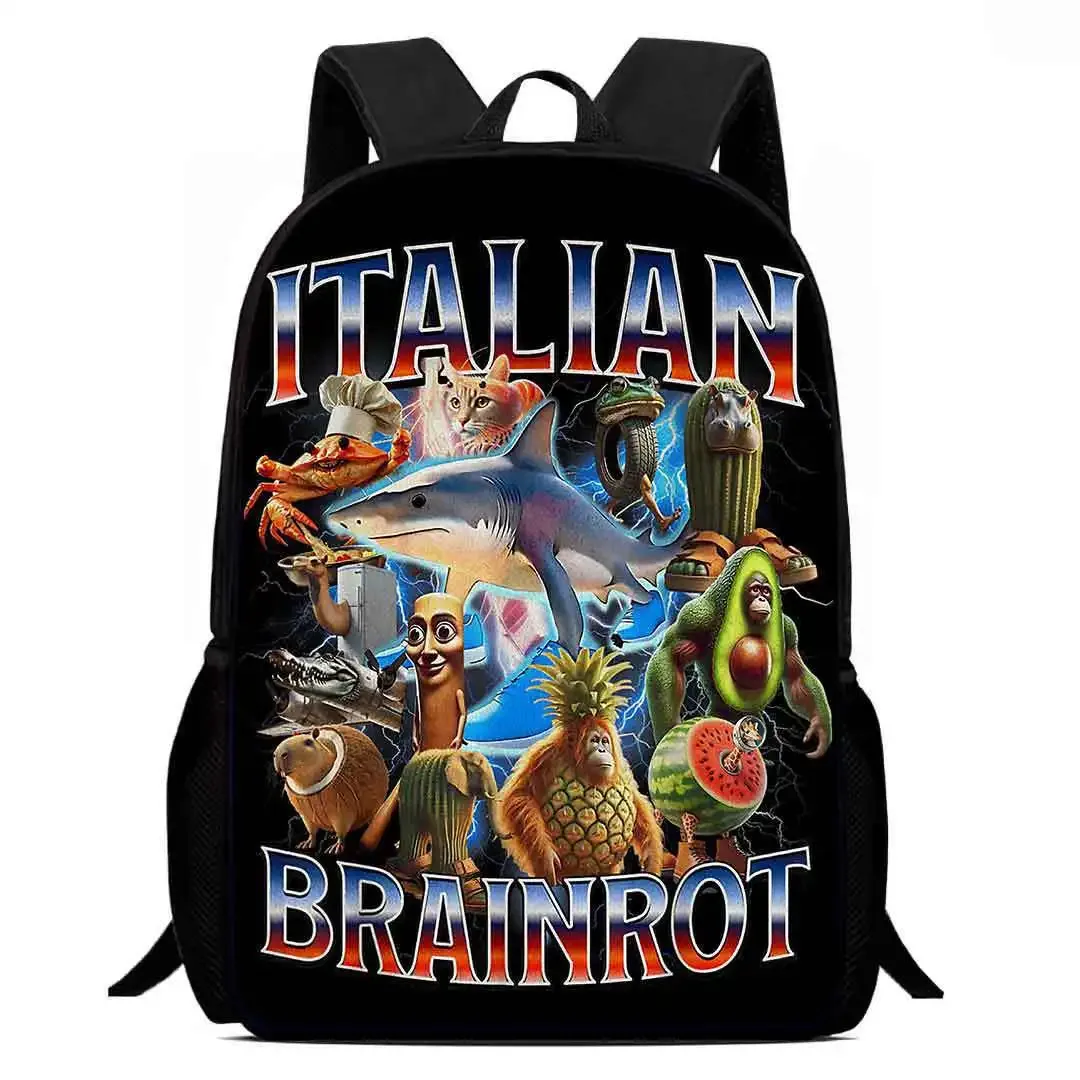 sac à dos pour enfants de vente chaude, sac à dos d'école primaire de dessin animé tung tung sahur ettralala, sacs à dos