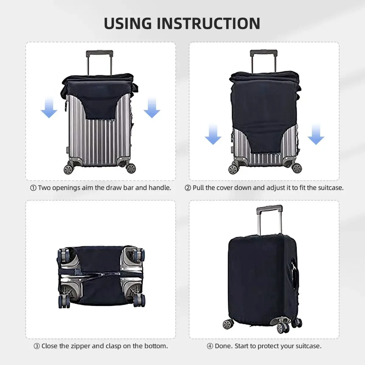 blocs de construction, couvercle de valise imprimé, brique de construction, protection pratique pour affaires, accessoires de bagages, vacances