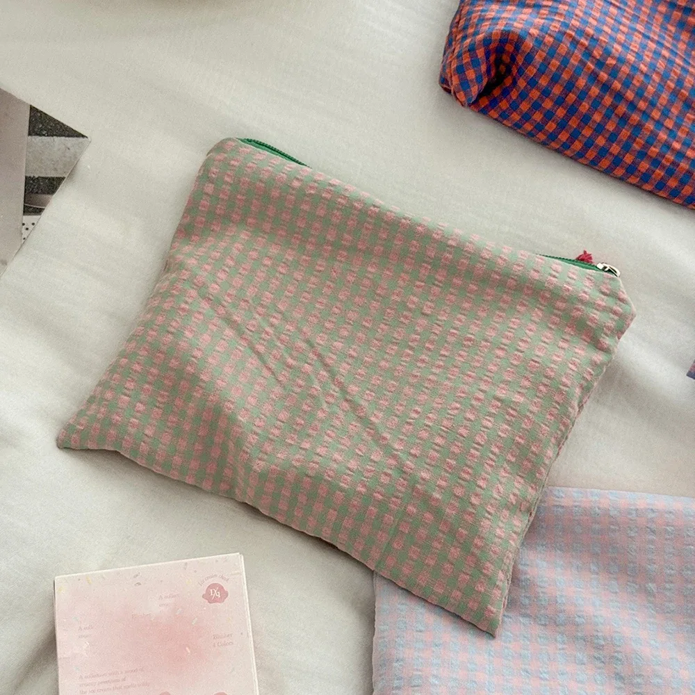 sac à main à cosmétiques en maille simple pour femmes, pochette de grande capacité, organisateur de voyage, sac de maquillage, mini rouge à lèvres, sac de rangement de maquillage