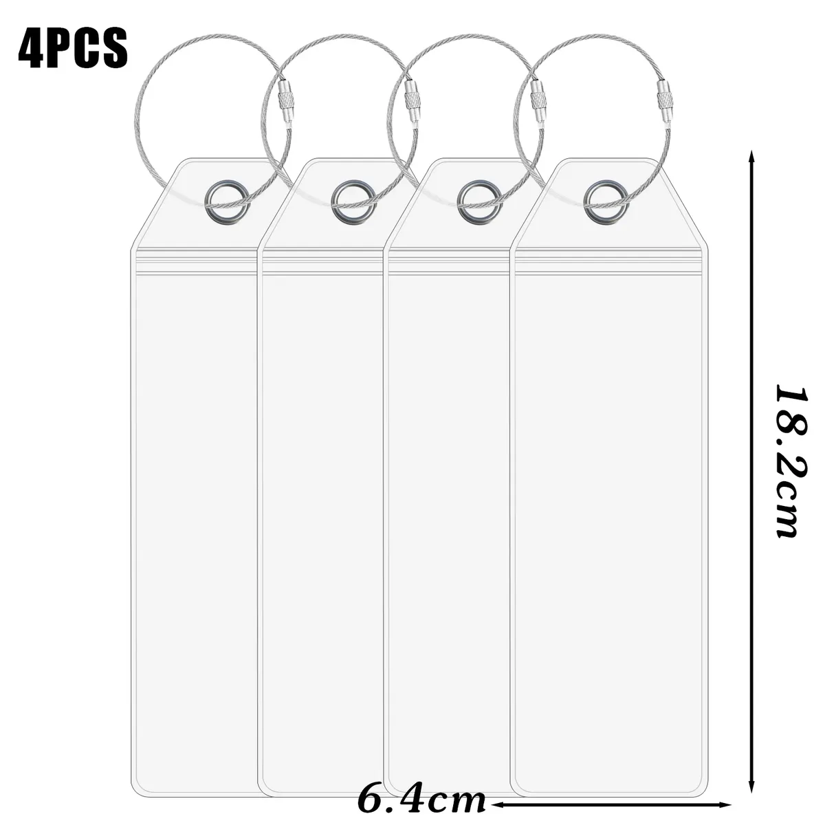 porte-étiquette de bagage en pvc épais, étanche, avec fermeture éclair et boucles en acier inoxydable pour les voyages en croisière royal caribbean