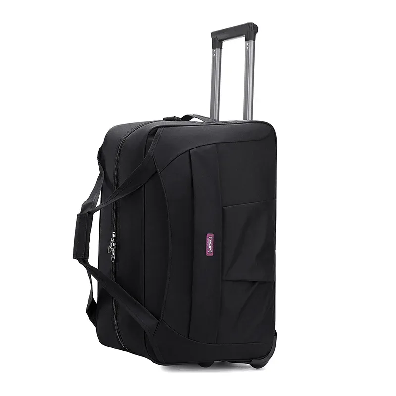 sac de voyage pliable à roulettes, sac de voyage d'affaires pour hommes et femmes, sac à main multifonctionnel en tissu oxford