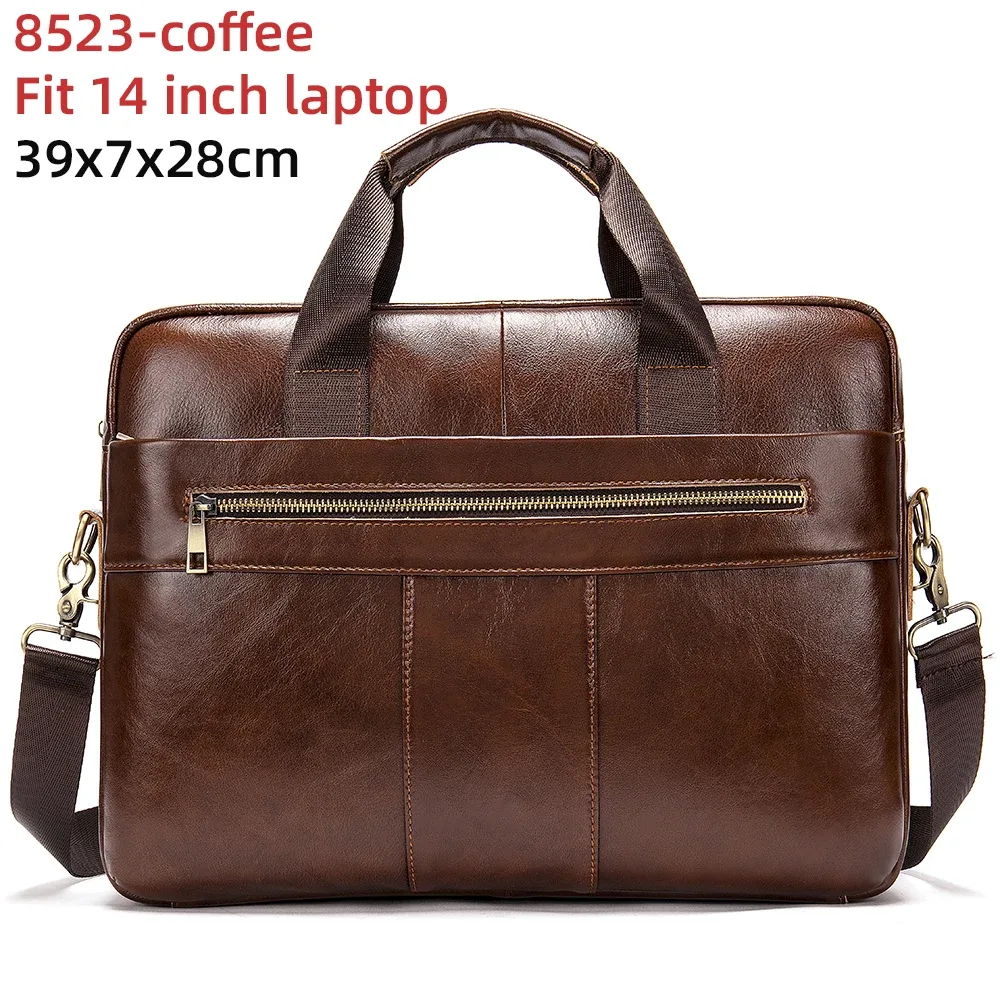 westal-sac messager en cuir véritable pour homme, étuis à bombes, sac pour ordinateur portable 14 en effet, sacs d'affaires de bureau pour document, 8572