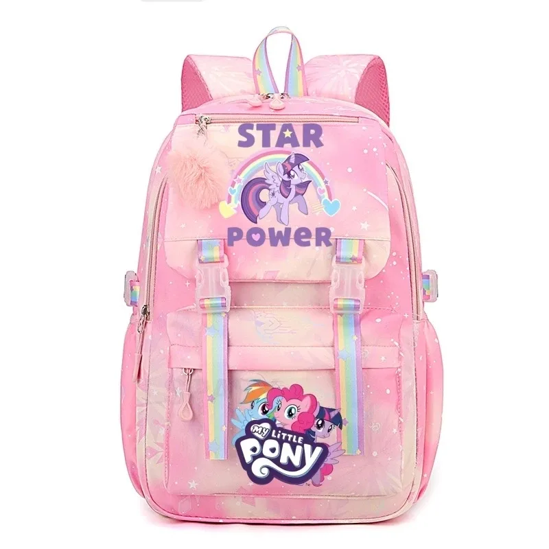 sac à dos my little pony pour femmes, garçons et filles, sac à livres, sac à dos de dessin animé kawaii pour étudiants et adolescents, mochila, cadeau d'anniversaire
