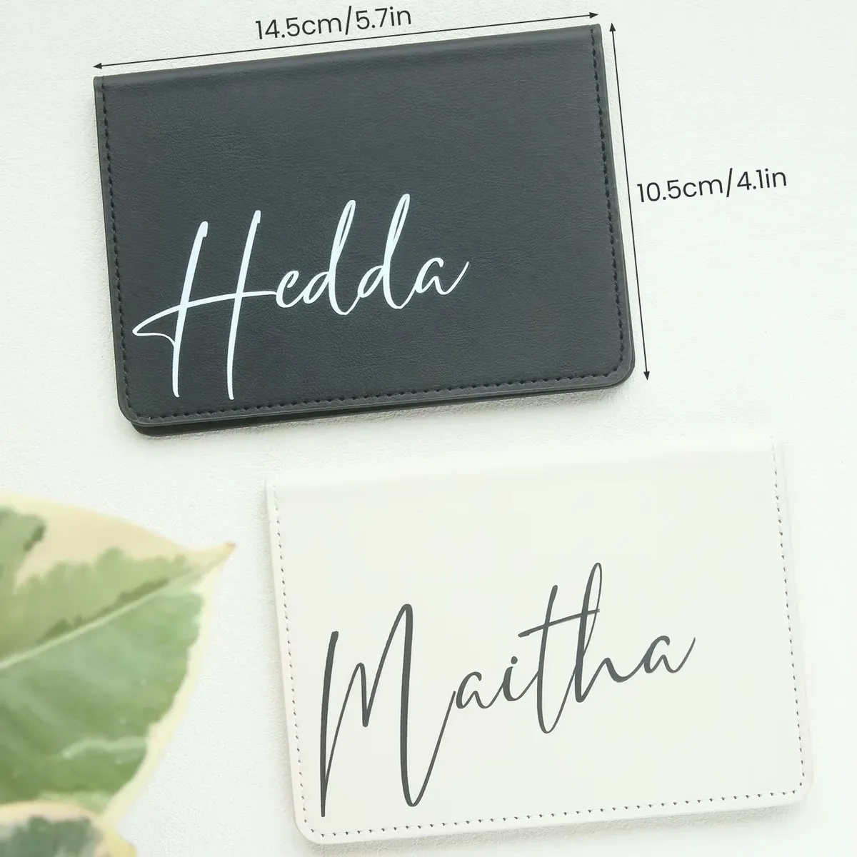 housse de passeport en cuir personnalisée avec nom, porte-documents et cartes chic avec monogramme personnalisé, accessoire de voyage unique, cadeaux de noël