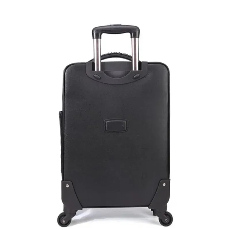 valise à roulettes carrylove en cuir pour femme, 20, 24 et 28 pouces, bagage cabine