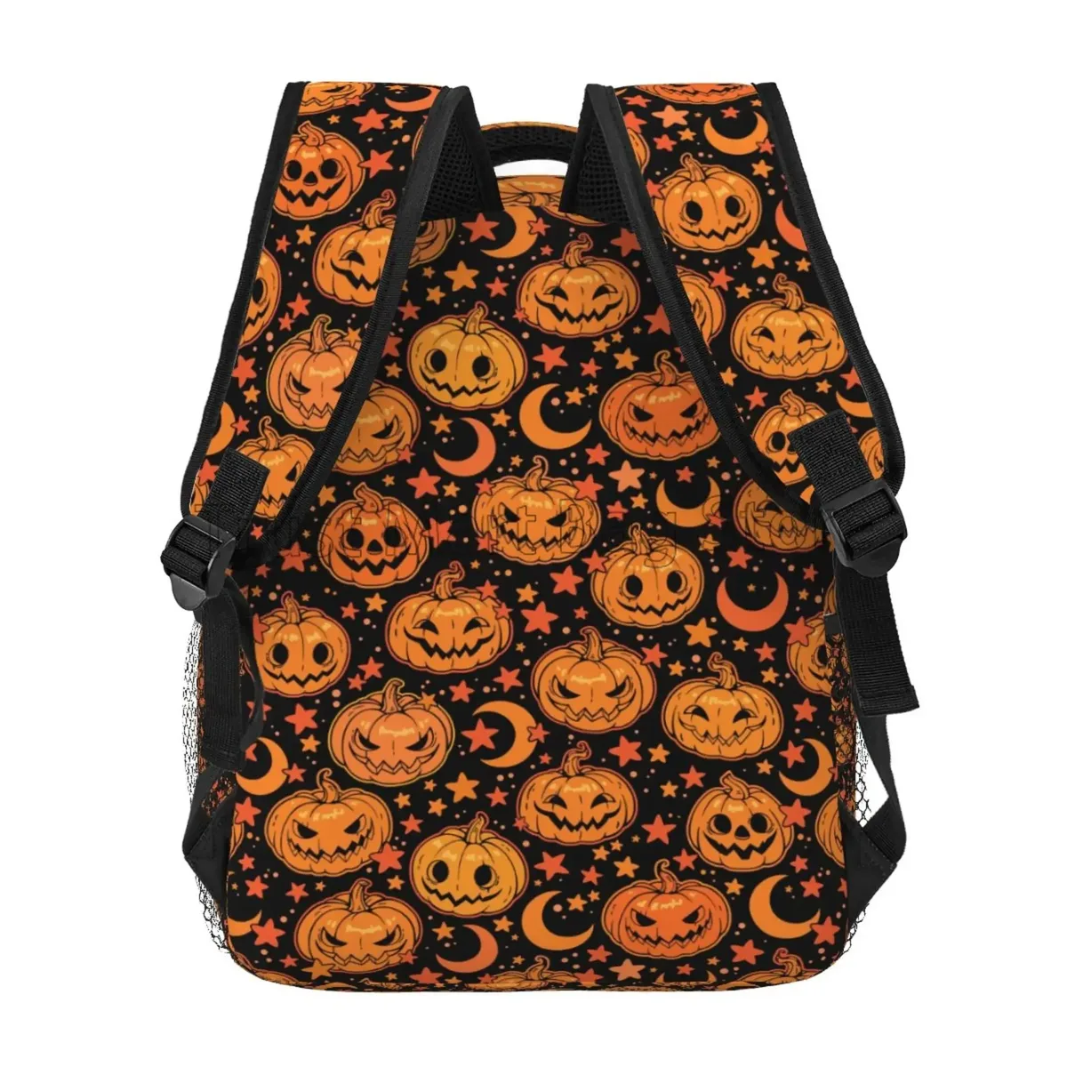 halloween citrouille lune étoiles sacs à dos d'ordinateur portable légers grande capacité sac à dos d'école étanche pour hommes femmes garçons filles