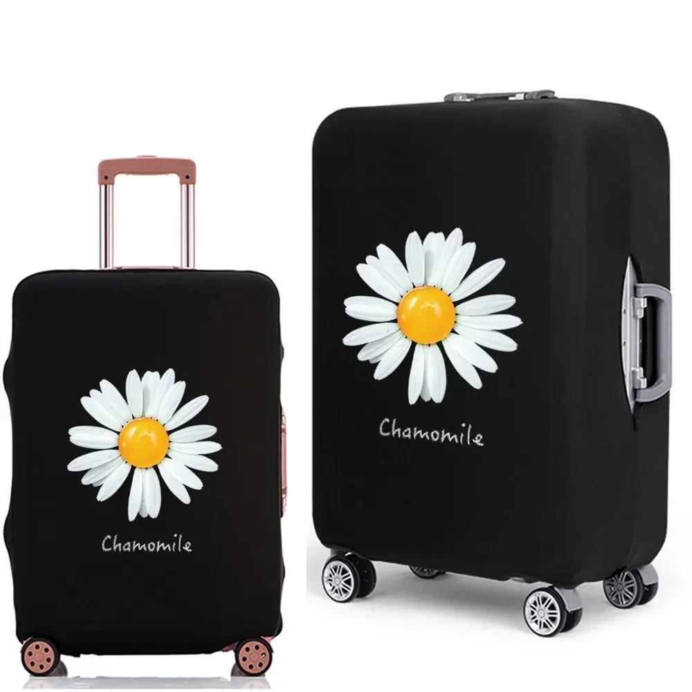 housse de protection pour valise à bagages, épaisse, élastique, anti-poussière, pour valise de 18 à 28 pouces, série daisy, accessoires de voyage