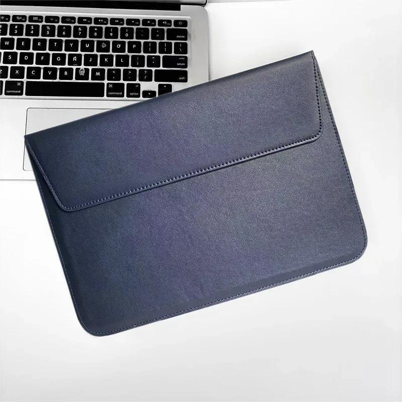 housse pour ordinateur portable avec initiales personnalisées gratuites pour macbook air 13, 13.3, 15.4, retina, unisexe, enveloppe en cuir, pochette pour ordinateur portable